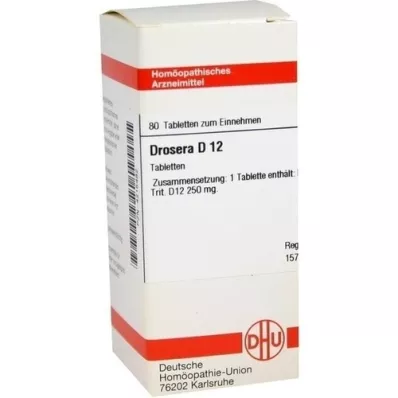 DROSERA D 12 tabletter, 80 stk