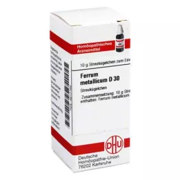 FERRUM METALLICUM D 30 globuler, 10 g