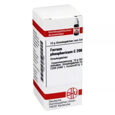 FERRUM PHOSPHORICUM C 200 globuler, 10 g