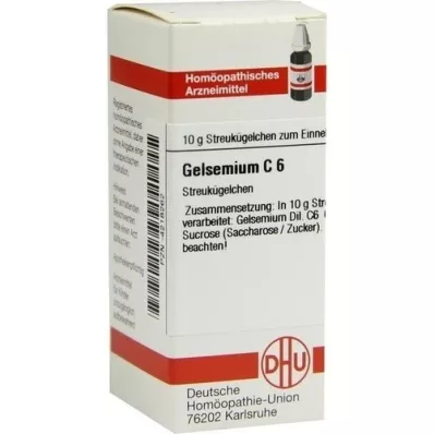 GELSEMIUM C 6 globuli, 10 g