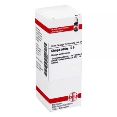 GINKGO BILOBA D 6 Fortynning, 20 ml GINKGO BILOBA D 6 Fortynning, 20 ml