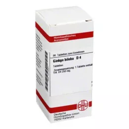 GINKGO BILOBA D 4 tabletter, 80 stk