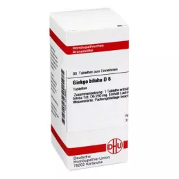 GINKGO BILOBA D 6 tabletter, 80 stk
