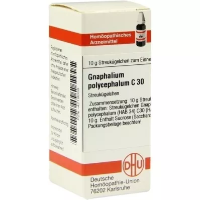 GNAPHALIUM POLYCEPHALUM C 30 globuler, 10 g