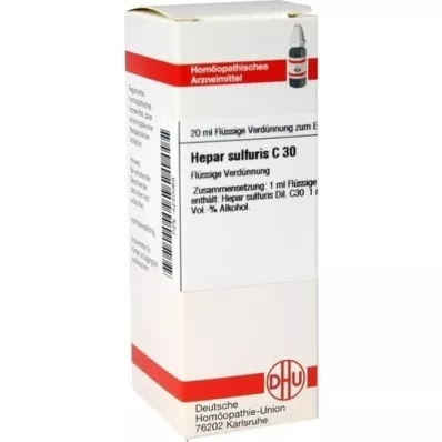 HEPAR SULFURIS C 30-fortynning, 20 ml