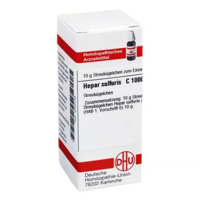 HEPAR SULFURIS C 1000 globuler, 10 g HEPAR SULFURIS C 1000 globuler, 10 g