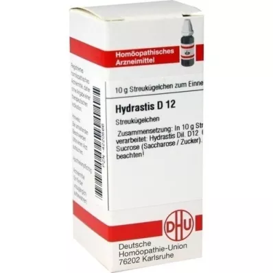 HYDRASTIS D 12 globuler, 10 g