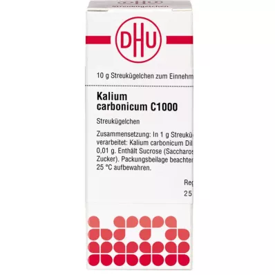 KALIUM CARBONICUM C 1000 globuler, 10 g
