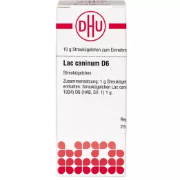 LAC CANINUM D 6 globuli, 10 g