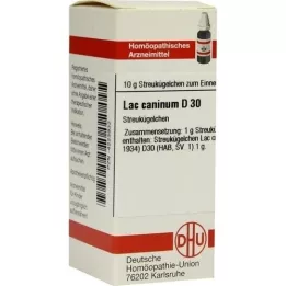 LAC CANINUM D 30 globuler, 10 g