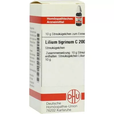 LILIUM TIGRINUM C 200 globuler, 10 g LILIUM TIGRINUM C 200 globuler, 10 g