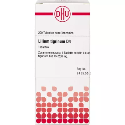 LILIUM TIGRINUM D 4 tabletter, 200 stk