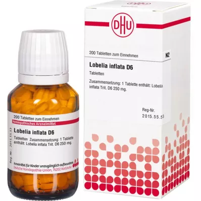 LOBELIA INFLATA D 6 tabletter, 200 stk