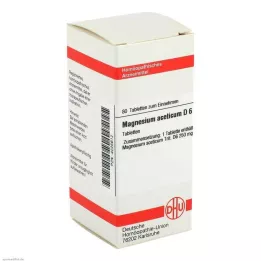 MAGNESIUM ACETICUM D 6 tabletter, 80 stk