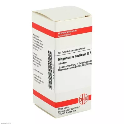 MAGNESIUM ACETICUM D 6 tabletter, 80 stk MAGNESIUM ACETICUM D 6 tabletter, 80 stk