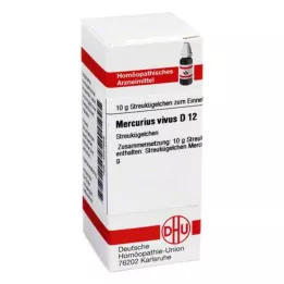 MERCURIUS VIVUS D 12 globuler, 10 g
