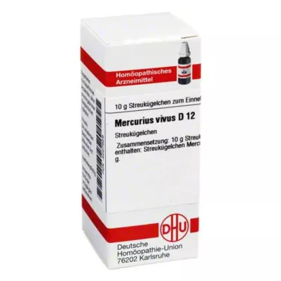 MERCURIUS VIVUS D 12 globuler, 10 g MERCURIUS VIVUS D 12 globuler, 10 g