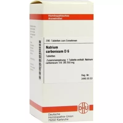 NATRIUM CARBONICUM D 6 tabletter, 200 stk