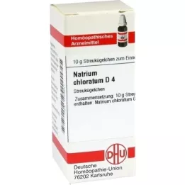 NATRIUM CHLORATUM D 4 kuler, 10 g