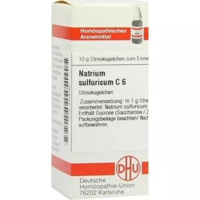 NATRIUM SULFURICUM C 6 globuli, 10 g