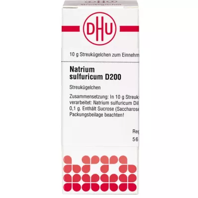 NATRIUM SULFURICUM D 200 globuler, 10 g