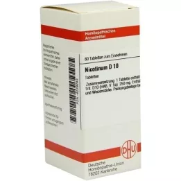 NICOTINUM D 10 tabletter, 80 stk