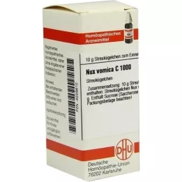 NUX VOMICA C 1000 globuler, 10 g