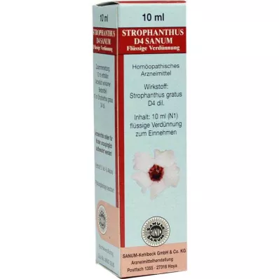 STROPHANTHUS D 4 Sanum dråper, 10 ml STROPHANTHUS D 4 Sanum dråper, 10 ml