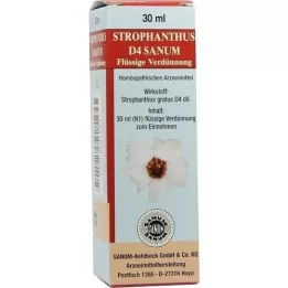 STROPHANTHUS D 4 Sanum-dråper, 30 ml