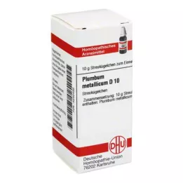 PLUMBUM METALLICUM D 10 globuler, 10 g