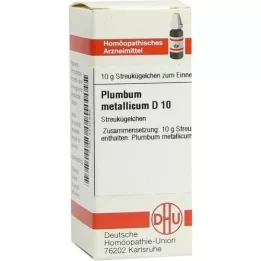 PLUMBUM METALLICUM D 10 globuler, 10 g