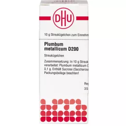 PLUMBUM METALLICUM D 200 globuler, 10 g