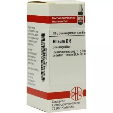 RHEUM D 6 globuli, 10 g