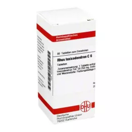 RHUS TOXICODENDRON C 6 tabletter, 80 stk