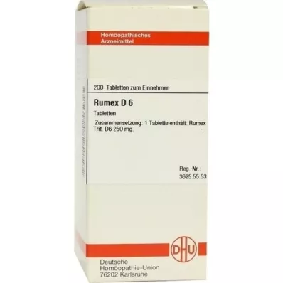 RUMEX D 6 tabletter, 200 stk
