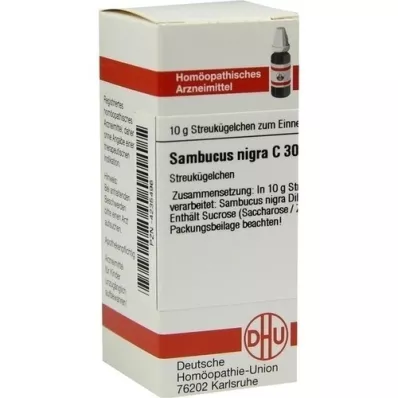 SAMBUCUS NIGRA C 30 globuler, 10 g