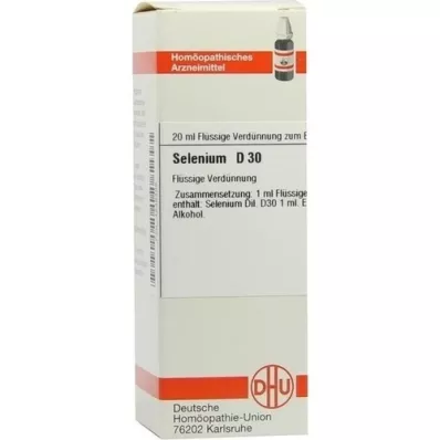 SELENIUM D 30 fortynning, 20 ml