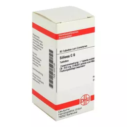 SILICEA C 6 tabletter, 80 stk