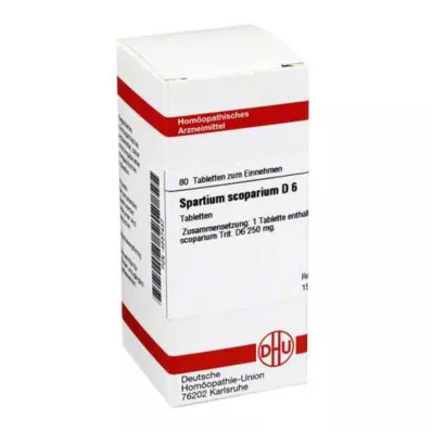 SPARTIUM SCOPARIUM D 6 tabletter, 80 stk SPARTIUM SCOPARIUM D 6 tabletter, 80 stk