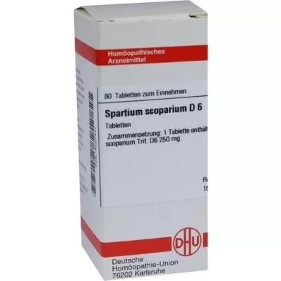 SPARTIUM SCOPARIUM D 6 tabletter, 80 stk