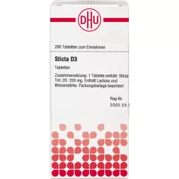 STICTA D 3 tabletter, 200 stk