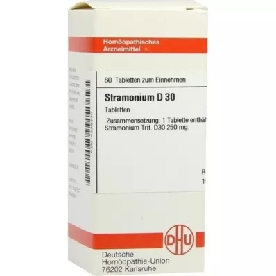 STRAMONIUM D 30 tabletter, 80 stk
