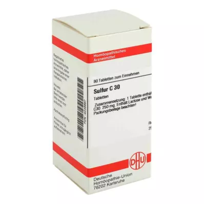 SULFUR C 30 tabletter, 80 stk