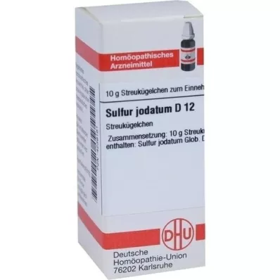 SULFUR JODATUM D 12 globuler, 10 g
