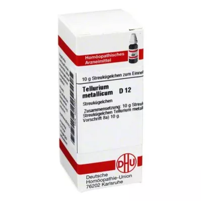 TELLURIUM metallicum D 12 kuler, 10 g