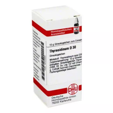 THYREOIDINUM D 30 globuler, 10 g THYREOIDINUM D 30 globuler, 10 g