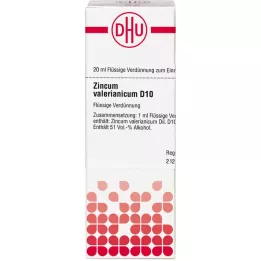 ZINCUM VALERIANICUM D 10 Fortynning, 20 ml