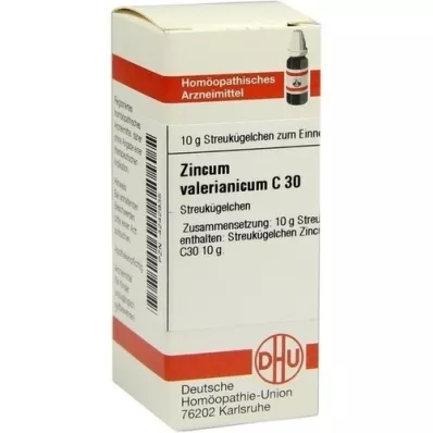 ZINCUM VALERIANICUM C 30 globuler, 10 g
