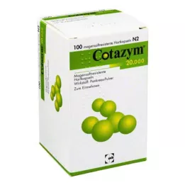 COTAZYM 20 000 pellets enterokapsler, 100 stk