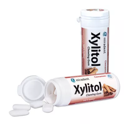 MIRADENT Xylitol tyggegummi kanel, 30 stk MIRADENT Xylitol tyggegummi kanel, 30 stk
